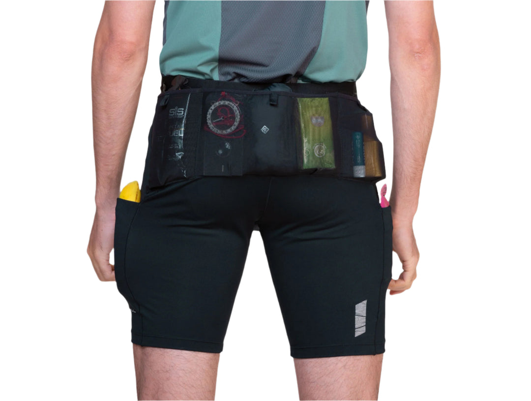 RonHill Mens Tech All Terrain 8" Stretch Short - All Black