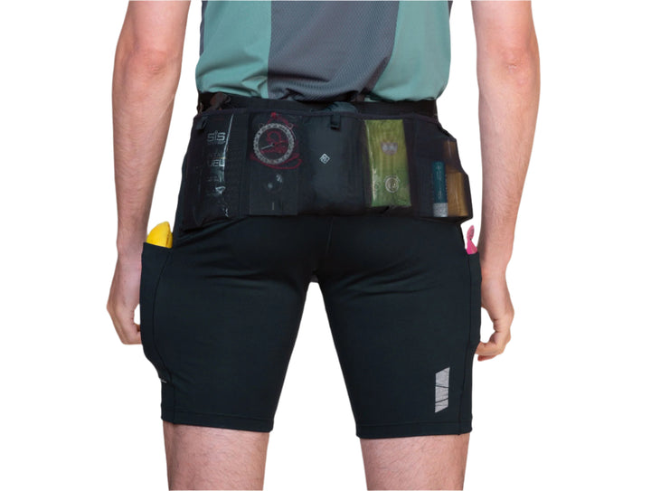 RonHill Mens Tech All Terrain 8" Stretch Short - All Black