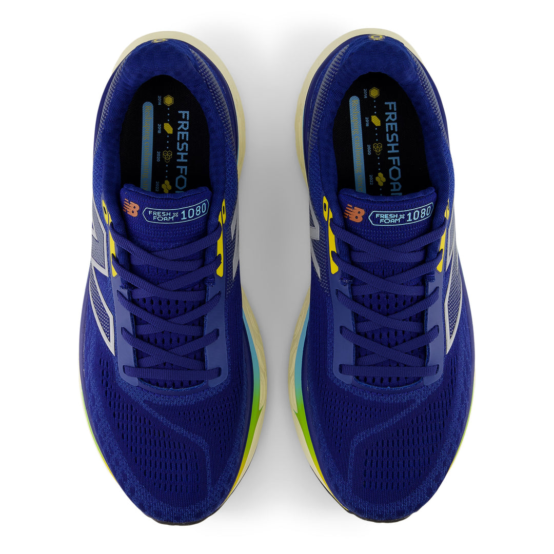 New Balance Mens 1080V14 - Inkwell/Silver Metallic/Ginger Lemon - Neutral - SS25