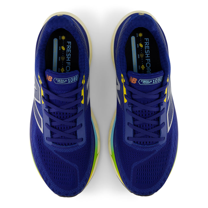 New Balance Mens 1080V14 - Inkwell/Silver Metallic/Ginger Lemon - Neutral - SS25