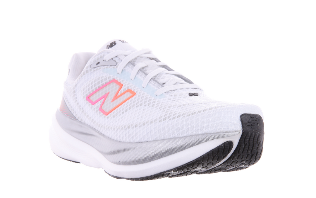 New Balance Hommes 1080V15 - Blanc/Rose Chaleur/Tangerine - Neutre - SS26