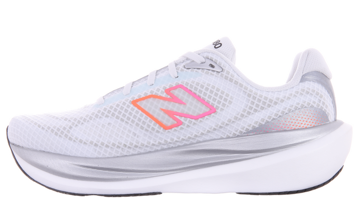 New Balance Hommes 1080V15 - Blanc/Rose Chaleur/Tangerine - Neutre - SS26
