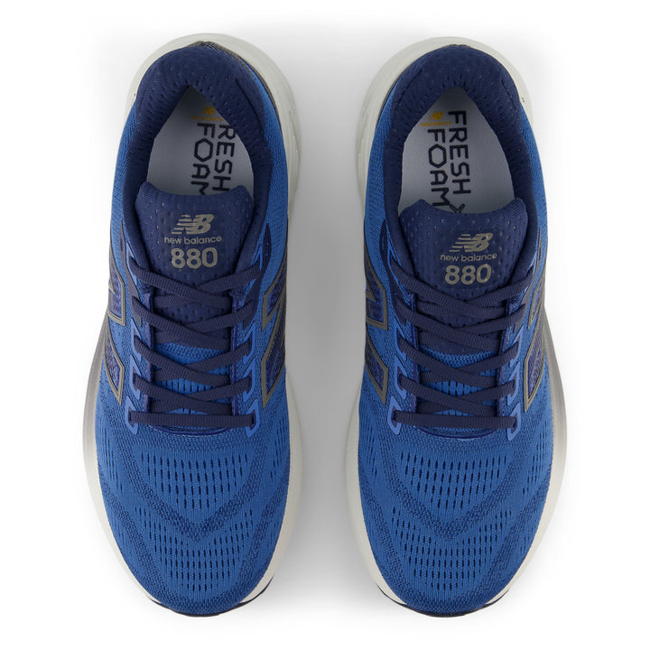 New Balance Mens 880V15 Wide (2E Width) - Sea Stone/NB Navy/Marmalade - Neutral - SS25