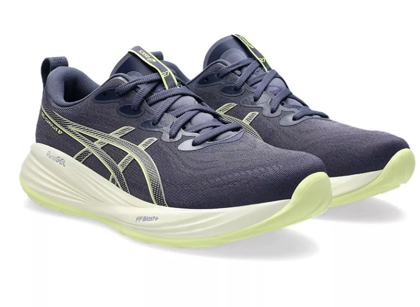 Asics Mens Gel Cumulus 27 - Indigo Fog/Lucid Yellow - Neutral - AW25