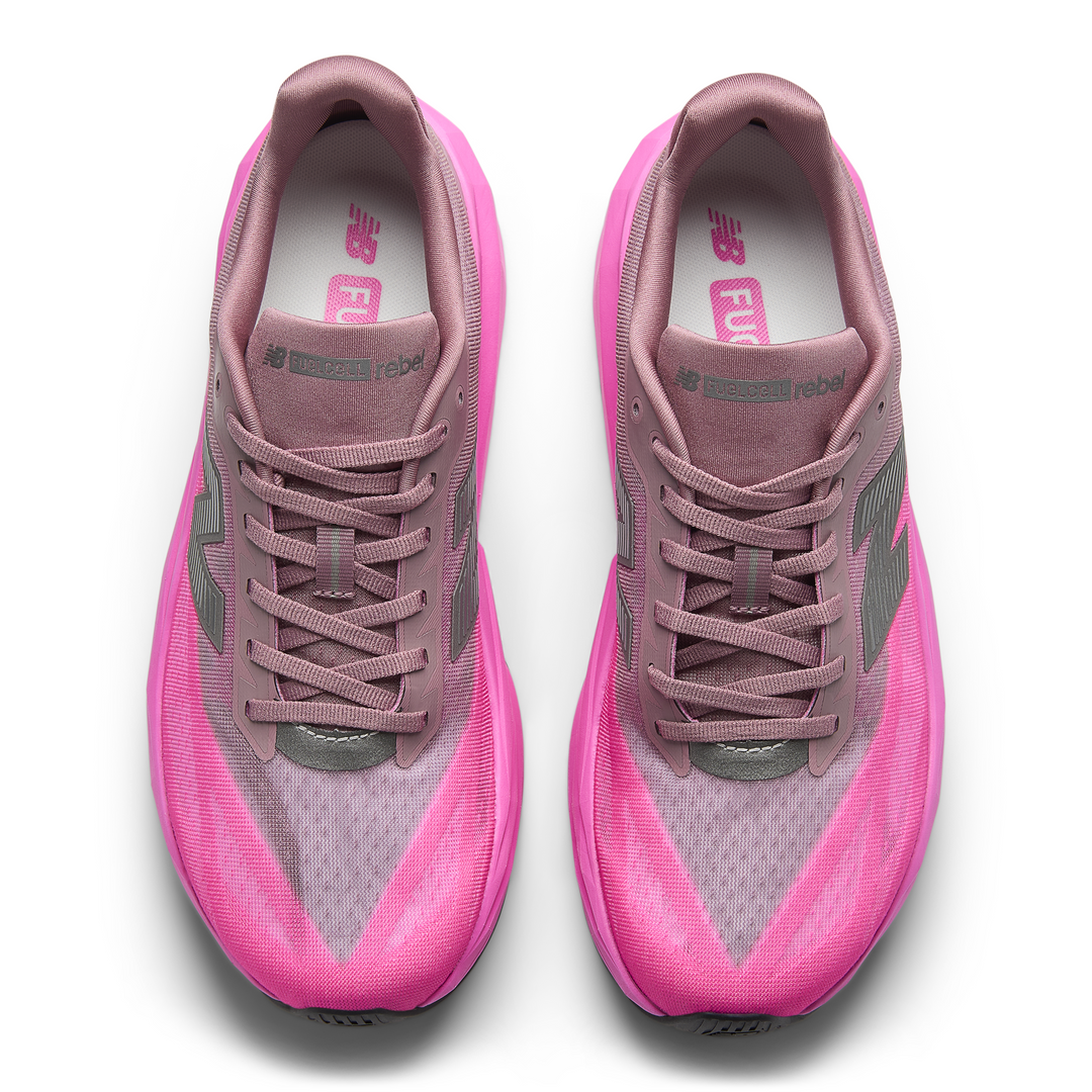 New Balance Mens FuelCell Rebel V5 - Pink Heat/Rosewood - Neutral - SS26