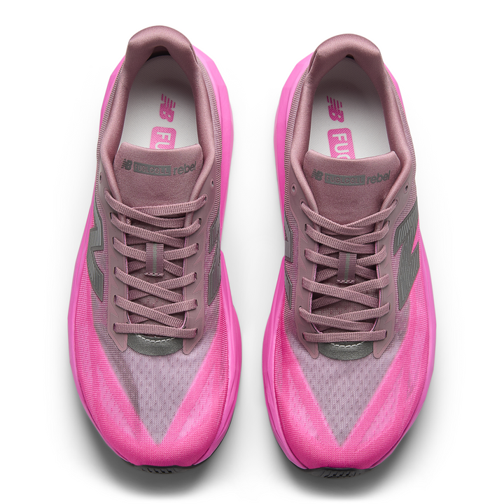 New Balance Mens FuelCell Rebel V5 - Pink Heat/Rosewood - Neutral - SS26
