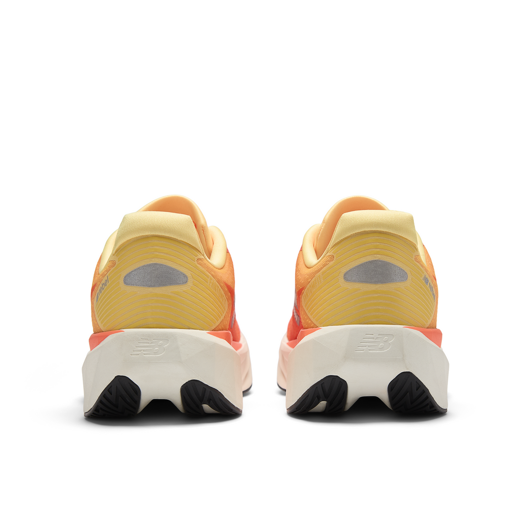 New Balance Mens FuelCell Rebel V5 Wide - 2E Width - Tangerine Heat/Silver Metallic - Neutral - SS26
