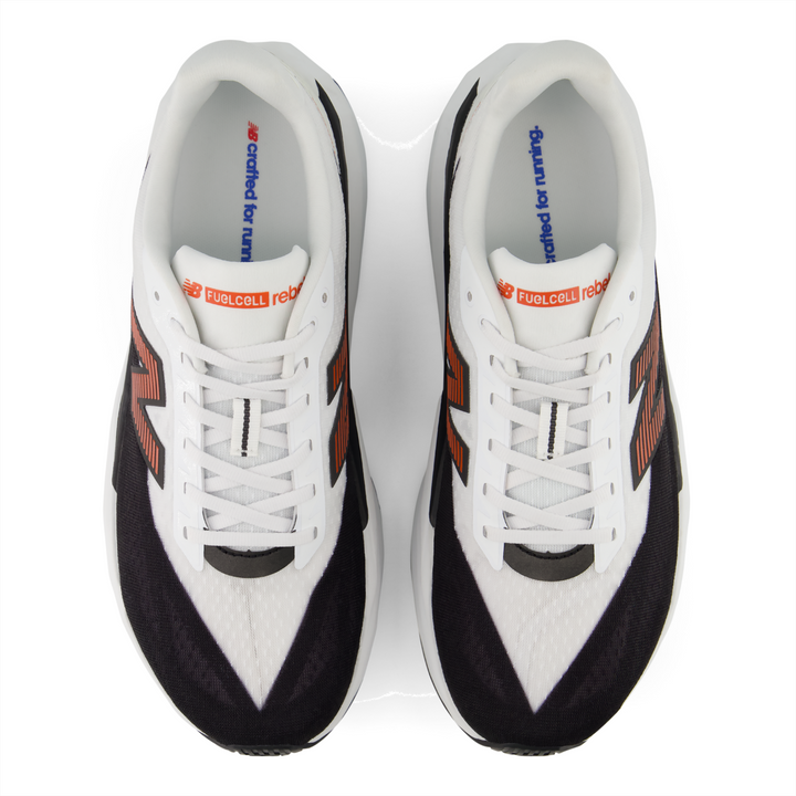 New Balance Mens FuelCell Rebel V5 - White/Neo Flame - Neutral - AW26