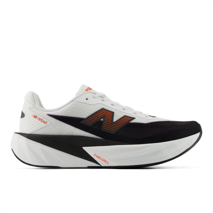 New Balance Mens FuelCell Rebel V5 - White/Neo Flame - Neutral - AW26