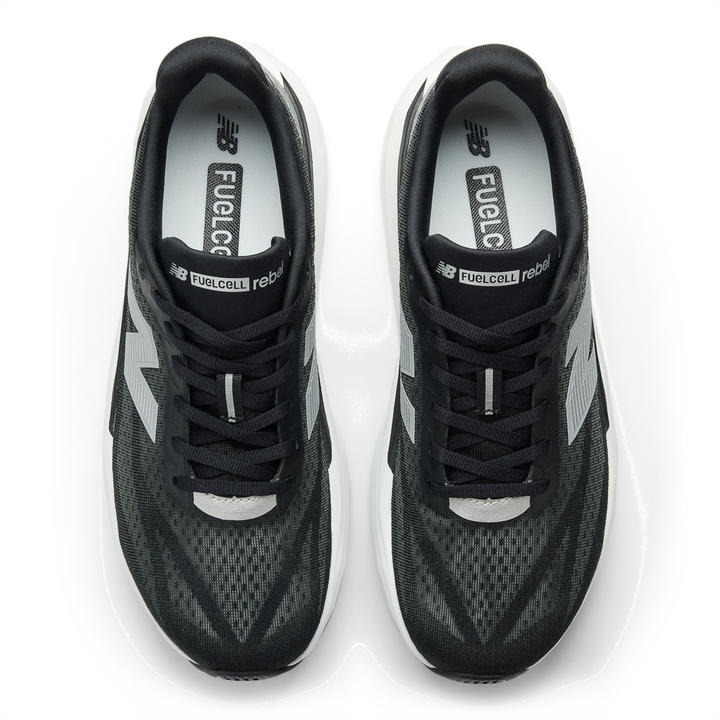New Balance Mens FuelCell Rebel V5 - Black/Silver Metallic/White - Neutral - AW25