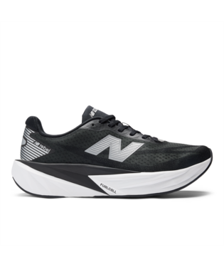 New Balance Mens FuelCell Rebel V5 Wide (2E Width) - Black/Silver Metallic/White - Neutral - AW25