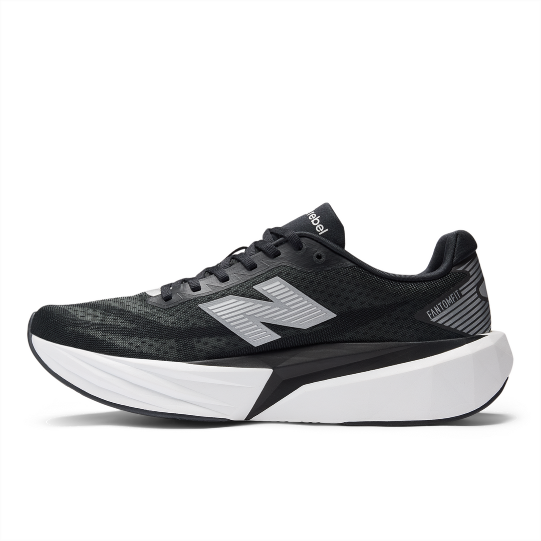 New Balance Mens FuelCell Rebel V5 - Black/Silver Metallic/White - Neutral - AW25
