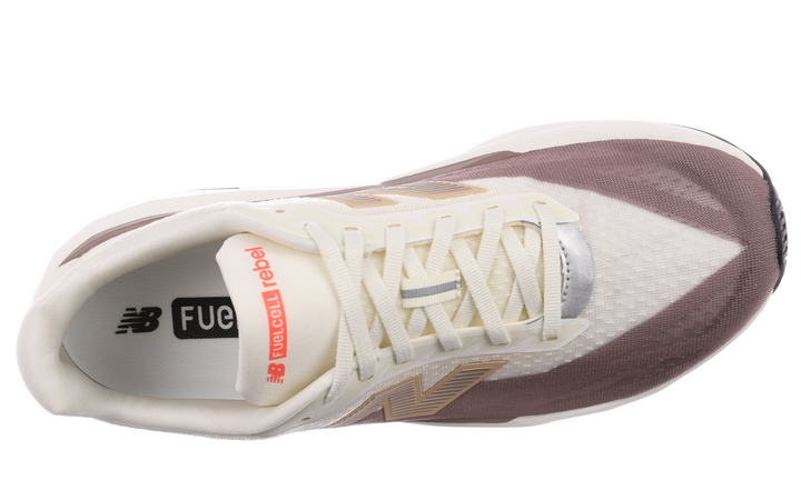 New Balance Mens FuelCell Rebel V5 Wide (2E Width) - Angora/Earth Shadow/Sea Salt - Neutral - AW25