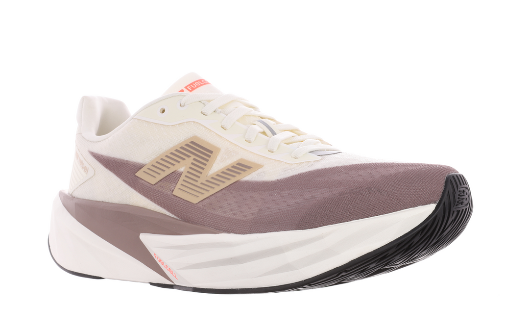 New Balance Mens FuelCell Rebel V5 Wide (2E Width) - Angora/Earth Shadow/Sea Salt - Neutral - AW25