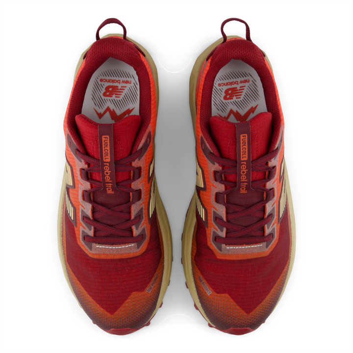 New Balance Mens Fuelcell Rebel Trail - Maple/Neo Flame - Trail - AW26