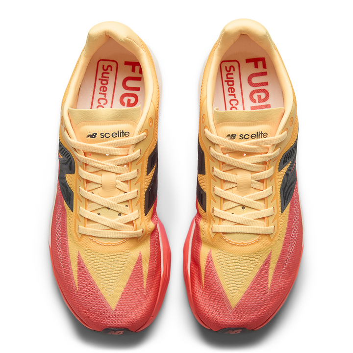 New Balance Mens FuelCell SuperComp Elite V5 - Tangerine Heat/White Peach/Pink Heat - Neutral - SS26