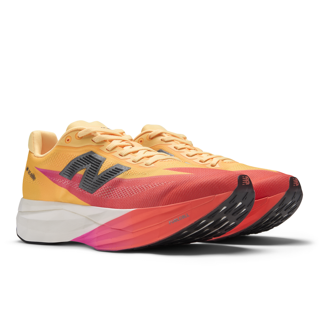 New Balance Mens FuelCell SuperComp Elite V5 - Tangerine Heat/White Peach/Pink Heat - Neutral - SS26
