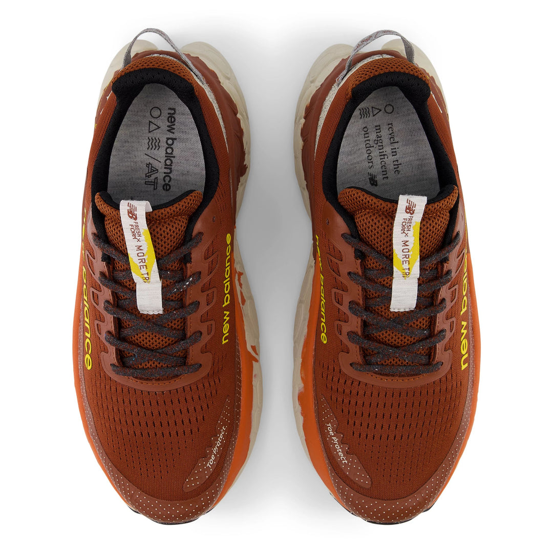 New Balance Mens Fresh Foam X More Trail V3 - Relic Brown/Infield Clay/Ginger Lemon - Trail