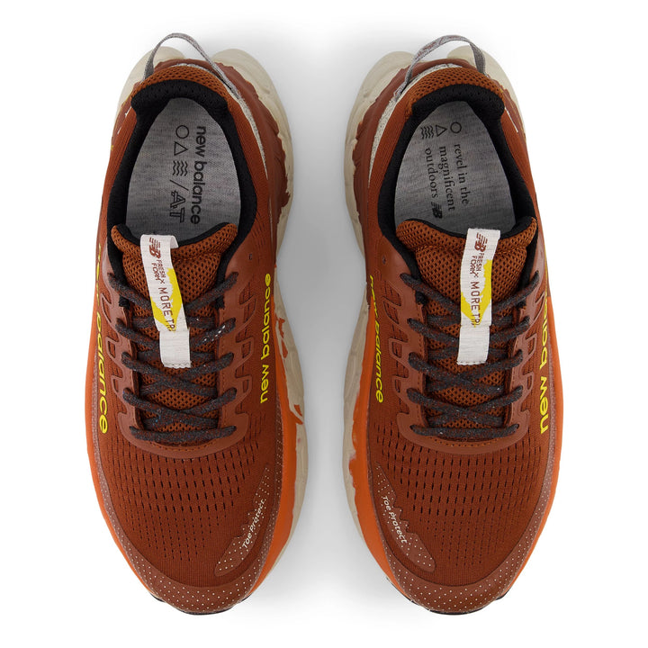 New Balance Mens Fresh Foam X More Trail V3 - Relic Brown/Infield Clay/Ginger Lemon - Trail