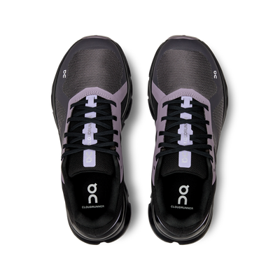 ON Womens Cloudrunner - Iron/Black - Stability
