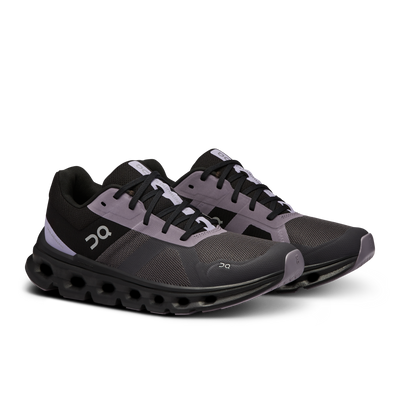 ON Womens Cloudrunner - Iron/Black - Stability