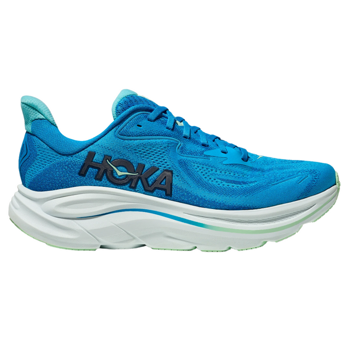 Hoka Mens Clifton 10 Wide - 2E Width - Hoka Blue/Skyward Blue - Neutral - SS25