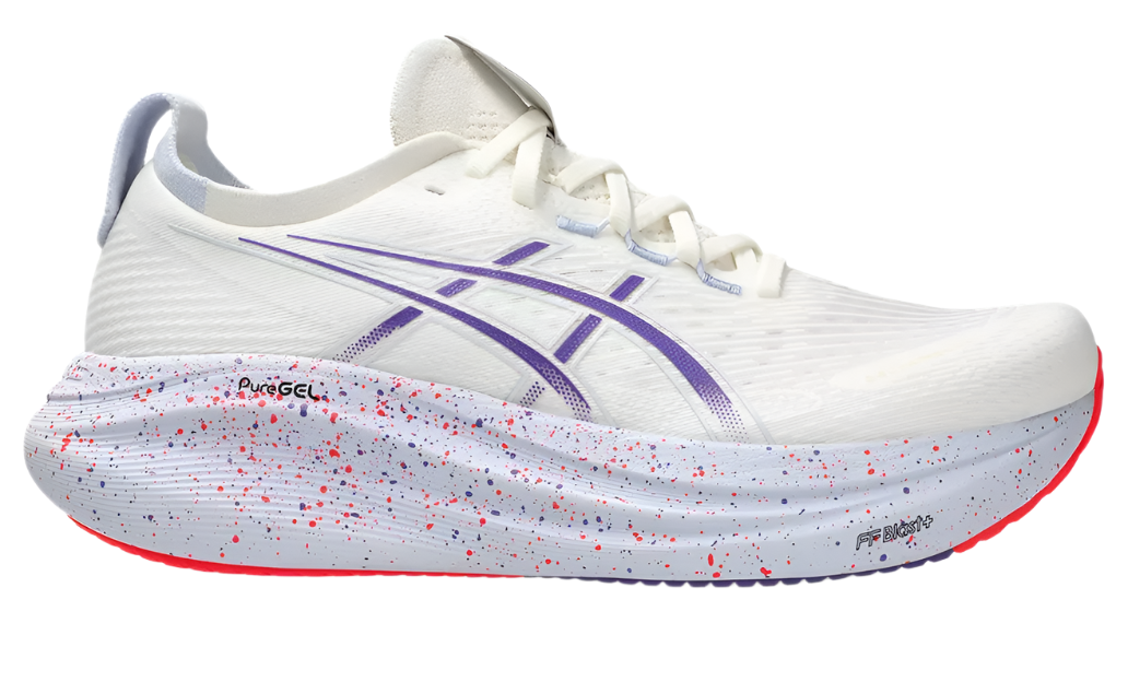 Asics Mens Gel Nimbus 27 Tokyo - Cream/Edo Purple - Neutral - AW25
