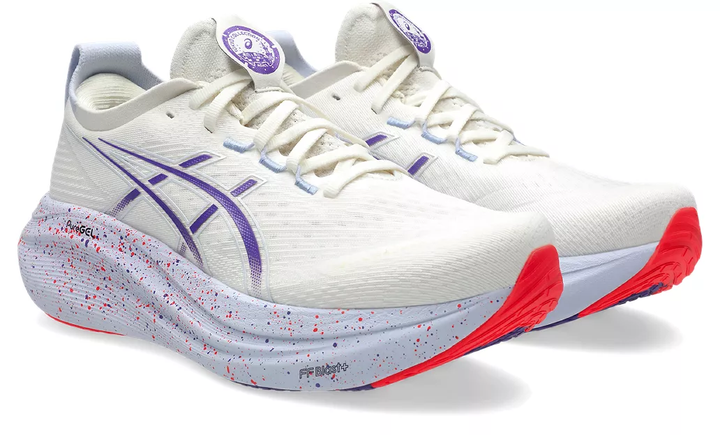 Asics Mens Gel Nimbus 27 Tokyo - Cream/Edo Purple - Neutral - AW25