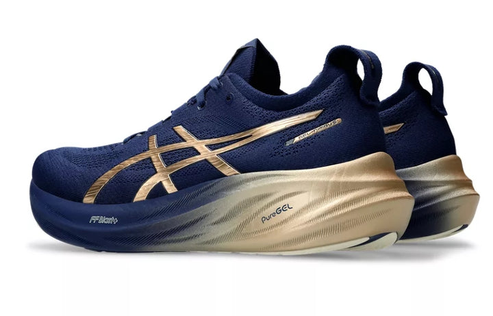 Asics Mens Gel Nimbus 26 Platinum - Blue Expanse/Champagne - Neutral