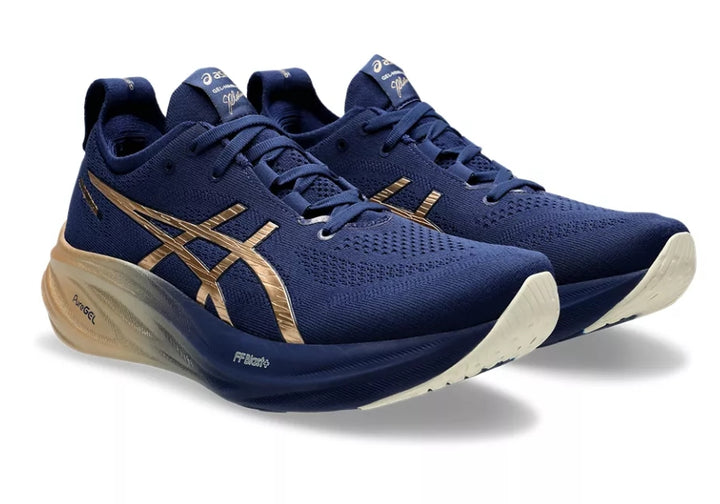 Asics Mens Gel Nimbus 26 Platinum - Blue Expanse/Champagne - Neutral