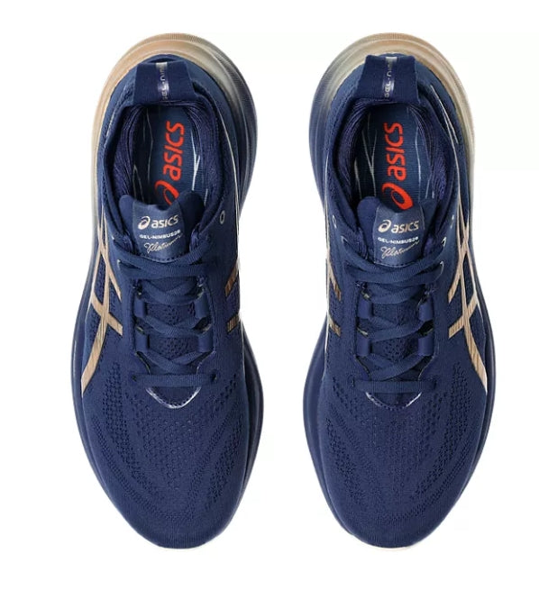 Asics Mens Gel Nimbus 26 Platinum - Blue Expanse/Champagne - Neutral