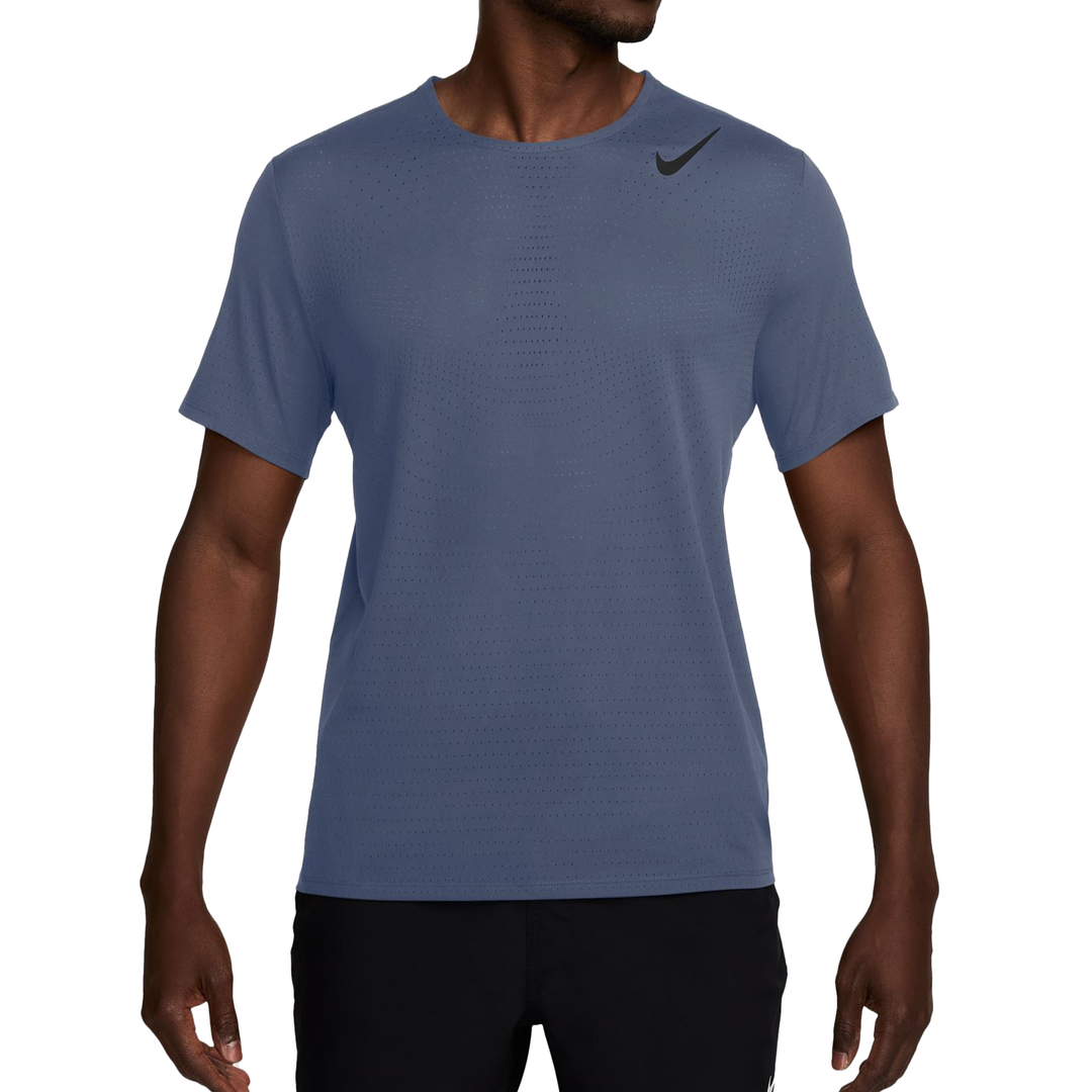 Nike Mens Dri-FIT ADV Short Sleeve AeroSwift Tee - Diffused Blue/Black