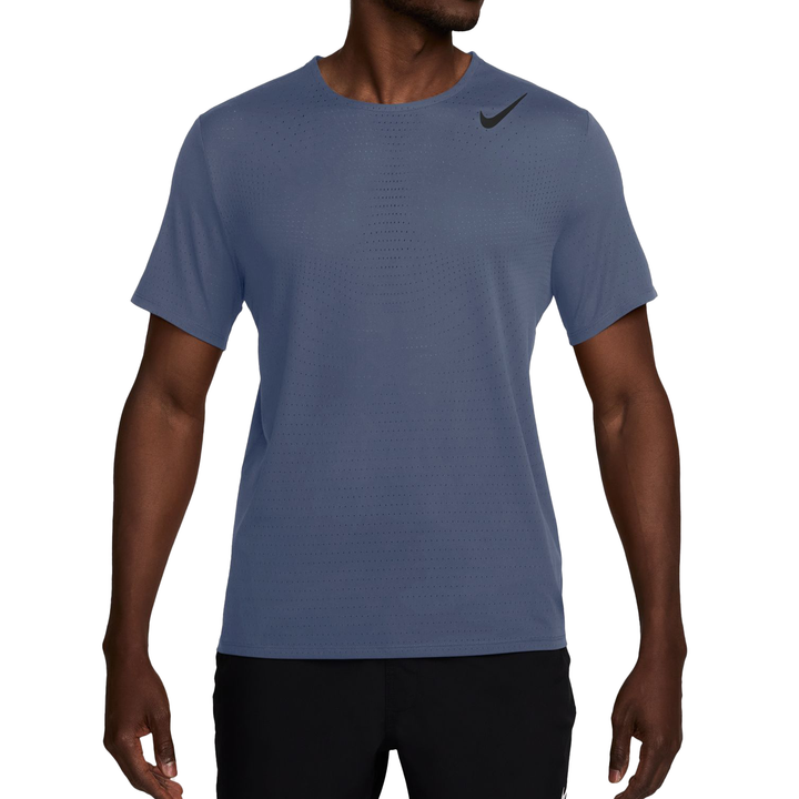 Nike Mens Dri-FIT ADV Short Sleeve AeroSwift Tee - Diffused Blue/Black
