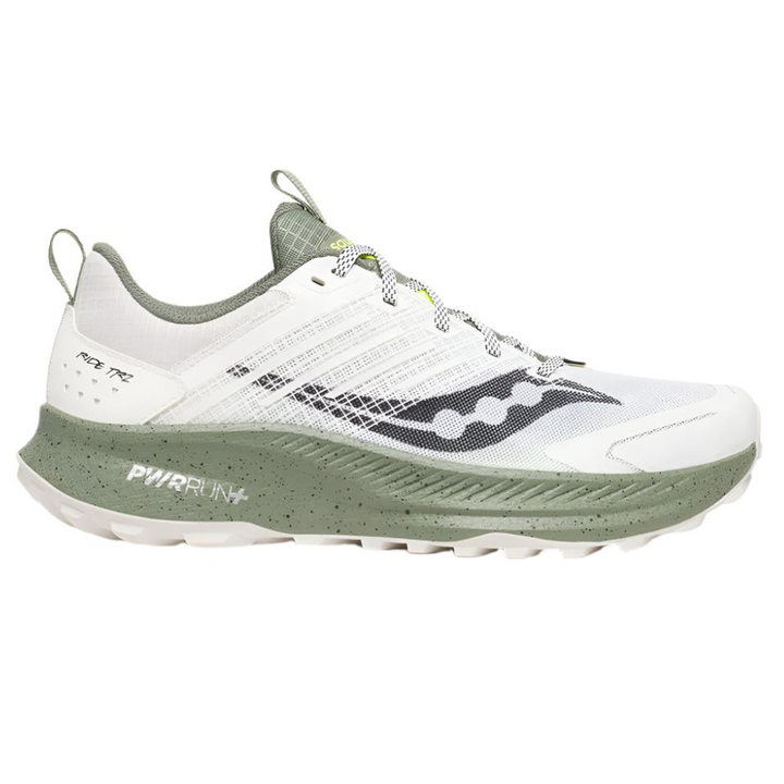 Saucony Mens Ride 15 TR2 - White/Olivine - Trail - SS25