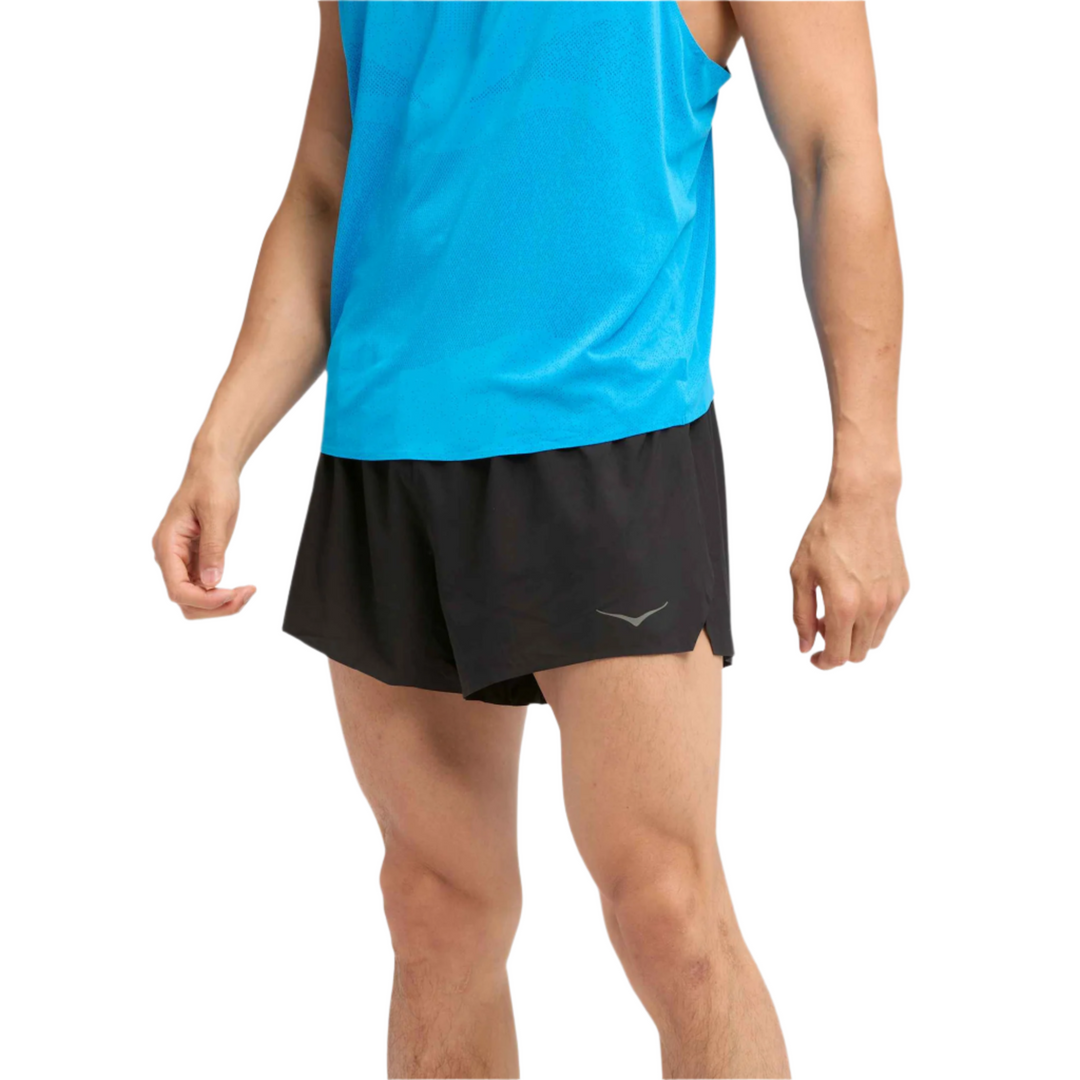 Hoka Mens Race Day Split Short - Black