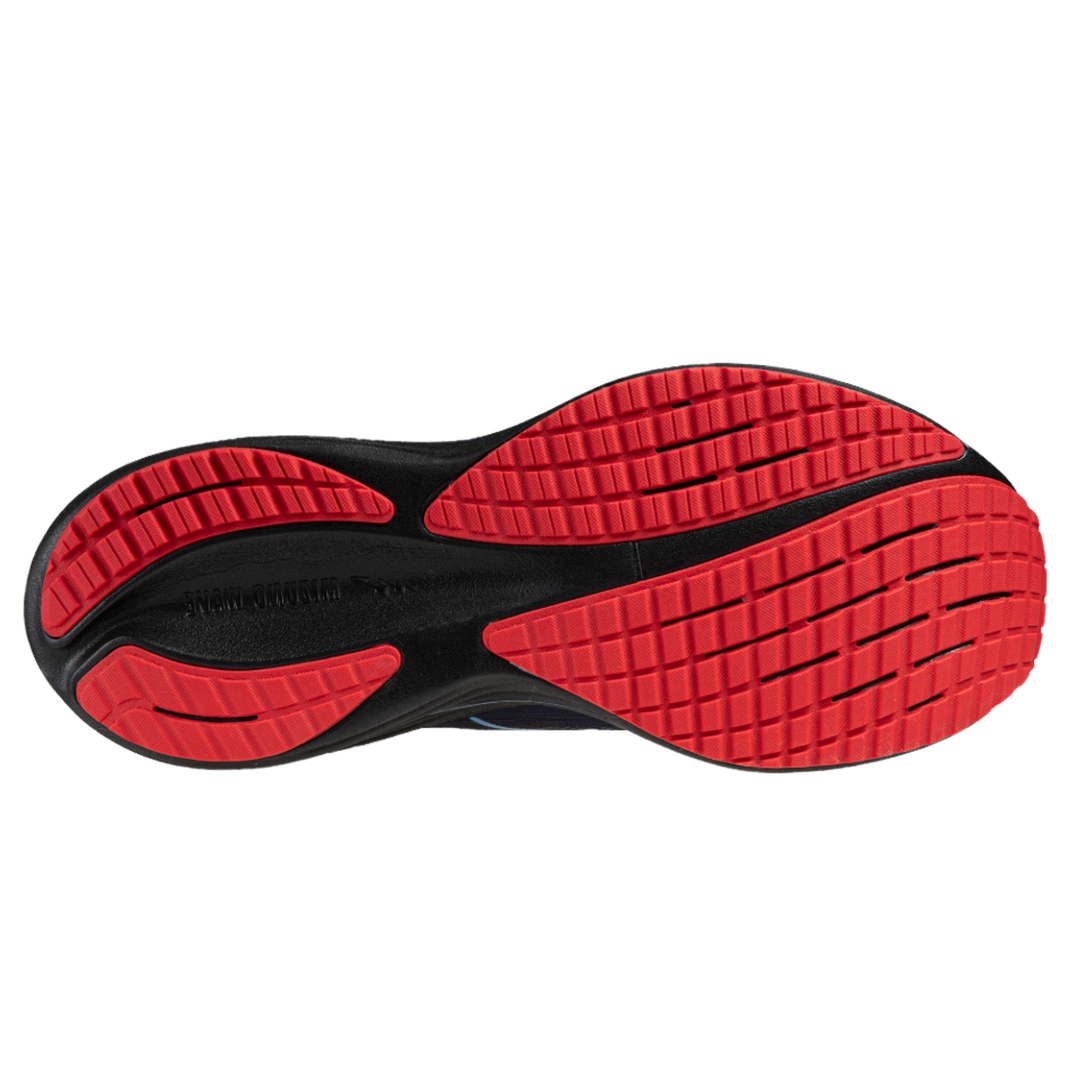 Mizuno Unisex Wave Rider 29 Amsterdam - Black/All Aboard/High Risk Red - Neutral - AW25
