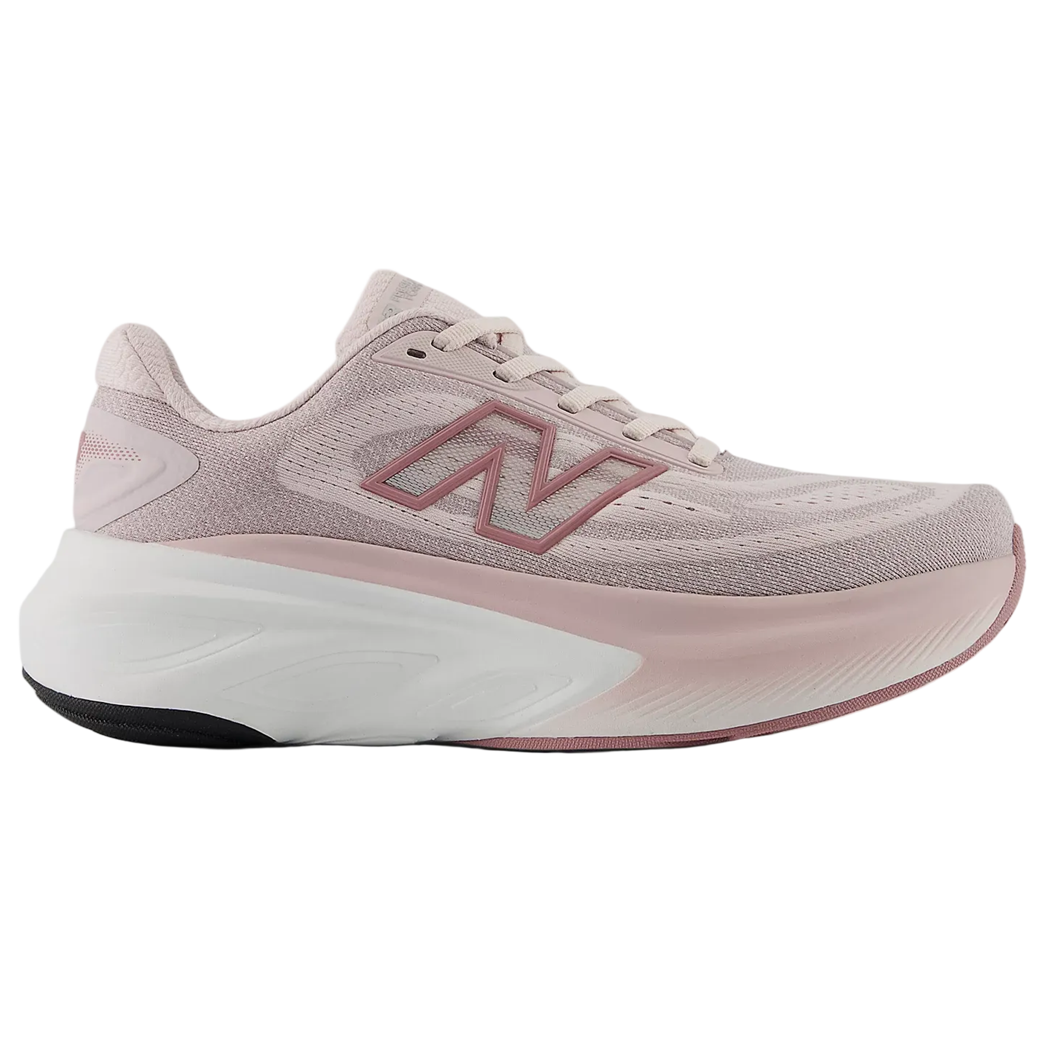 New Balance Womens Fresh Foam X More v6 - Stone Pink/Rosewood/Silver Metallic - Neutral - AW26