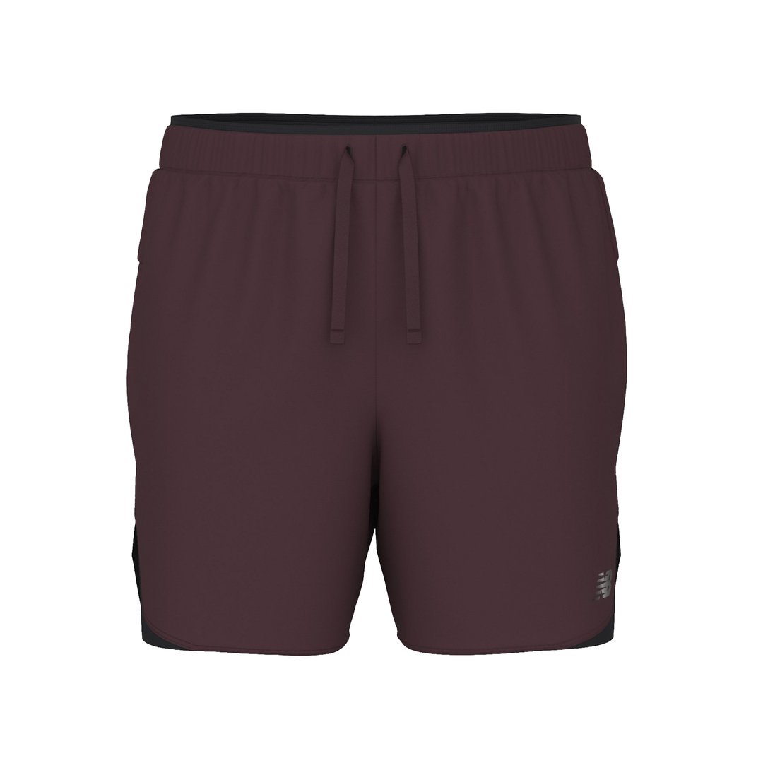 New Balance Mens RC Essential 5" Short - Cherry Leather - AW26
