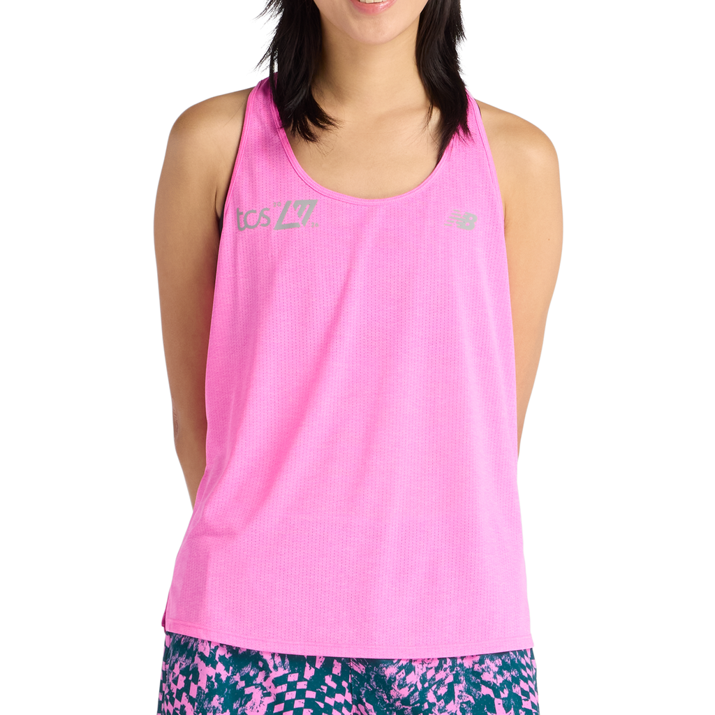 New Balance Womens London Edition RC Essential Tank - Pink Heat
