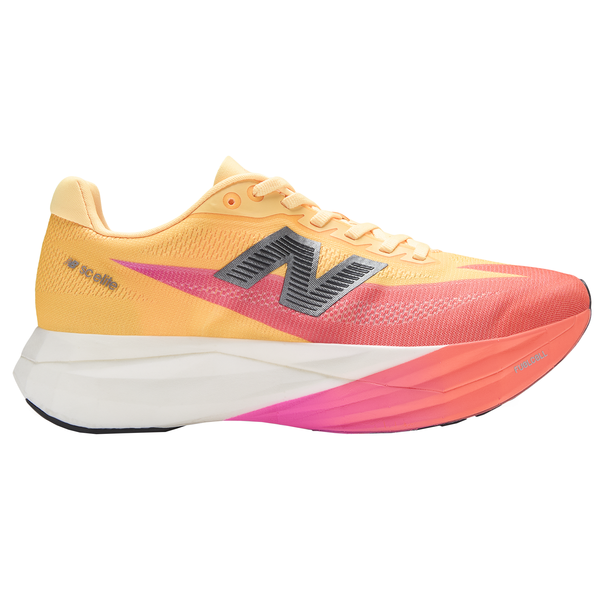 New Balance Mens FuelCell SuperComp Elite V5 - Tangerine Heat/White Peach/Pink Heat - Neutral - SS26