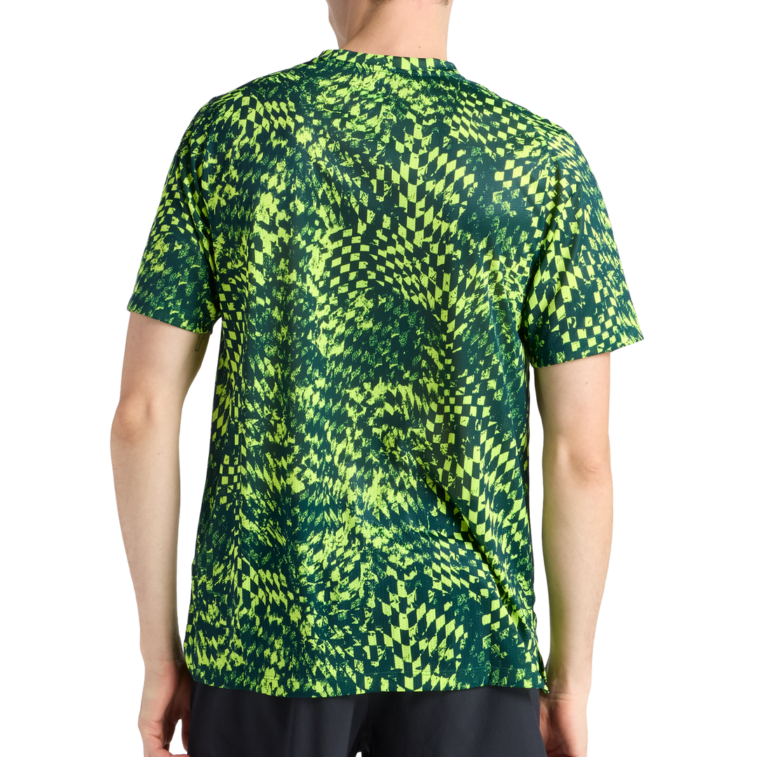 T-shirt imprimé RC Essential New Balance pour hommes London Edition - Vert alcalin - SS26