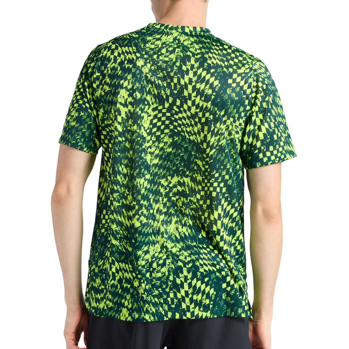 T-shirt imprimé RC Essential New Balance pour hommes London Edition - Vert alcalin - SS26