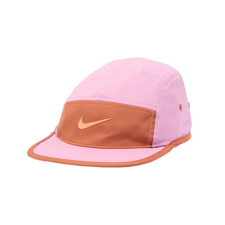 Casquette Nike Fly unisexe Dri-FIT non structurée Swoosh - Magenta clair/Pêche poussiéreuse/Orange givre