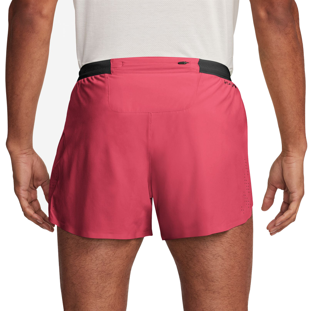 Nike Mens Dri-FIT ADV 4" Brief-Lined Aeroswift Short - Fusion Red/Black - SU26