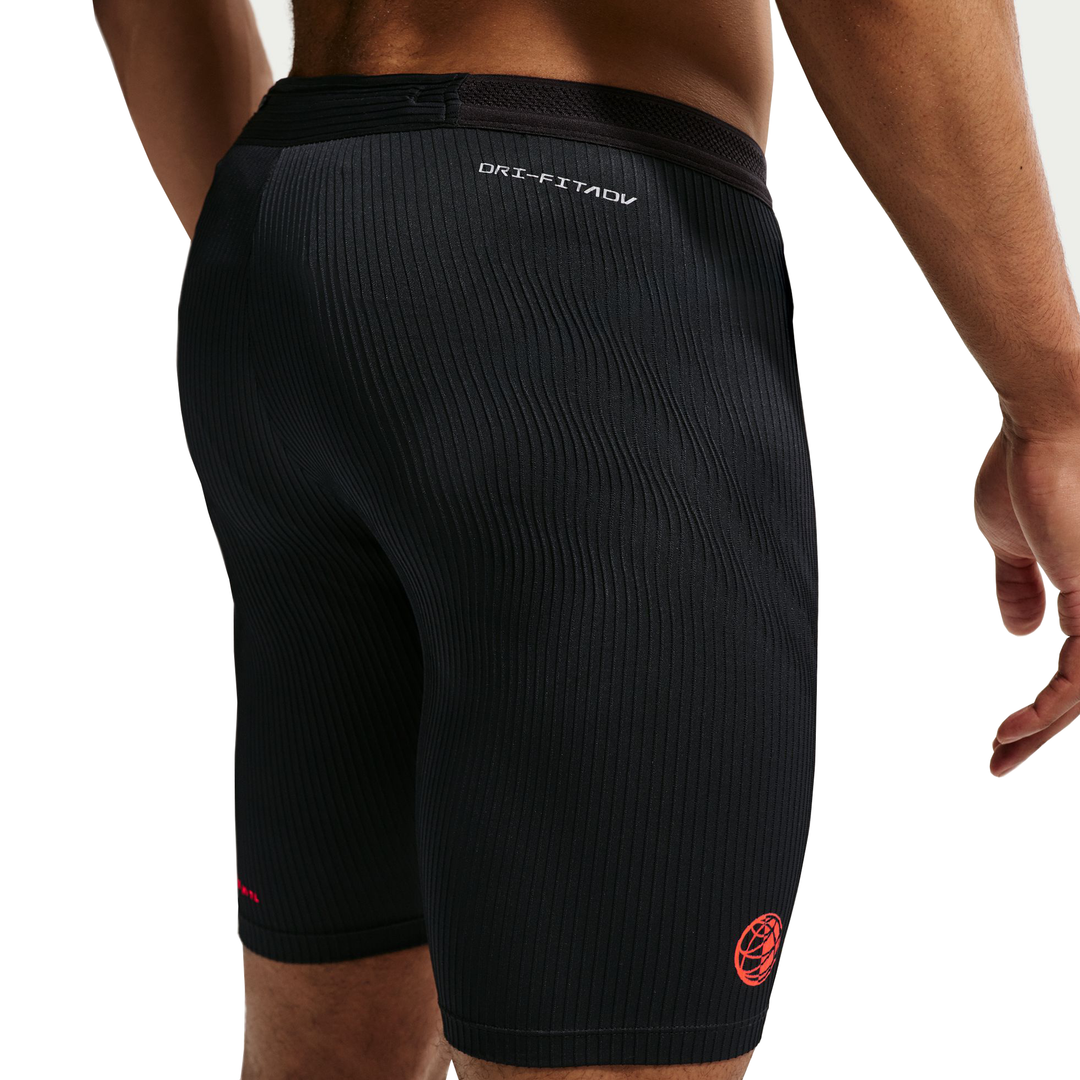 Nike Mens Dri-FIT ADV 1/2 Length AeroSwift Tights - Black/Dark Smoke Grey/Bright Crimson - SP26
