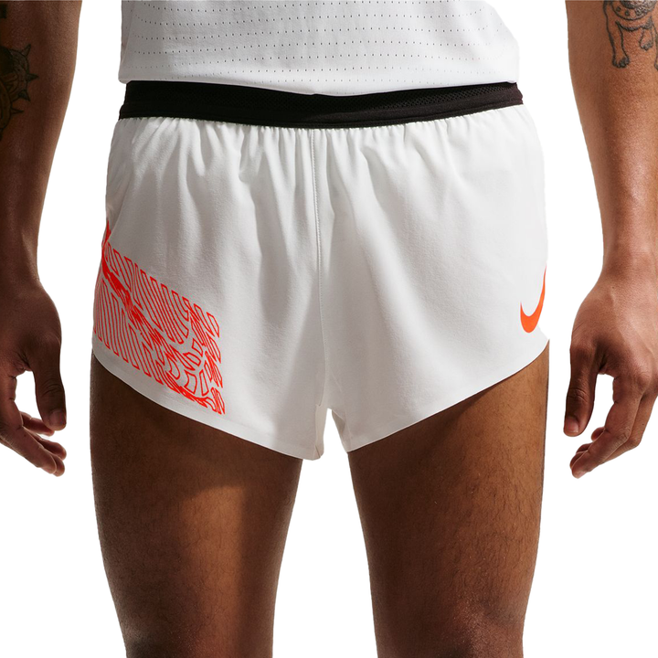 Nike Mens Dri-FIT 2" Brief-Lined AeroSwift Short - Summit White