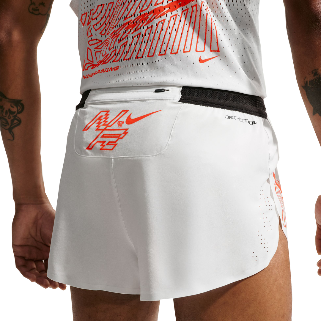 Nike Mens Dri-FIT 2" Brief-Lined AeroSwift Short - Summit White