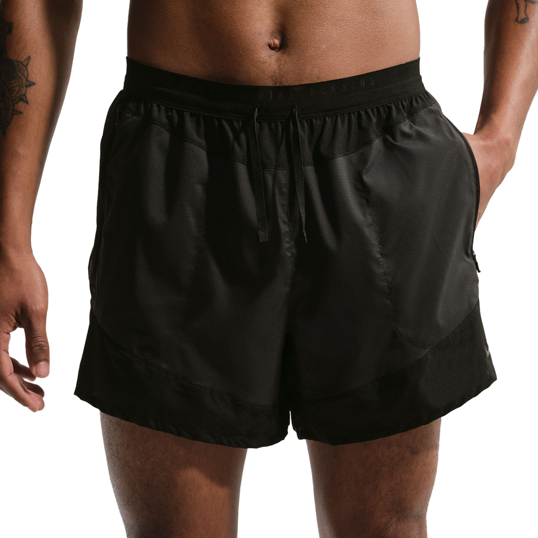Nike Mens Dri-FIT 5" Brief-Lined Stride Plus Short - Off Noir/Black/Black/Reflective Black - SP26