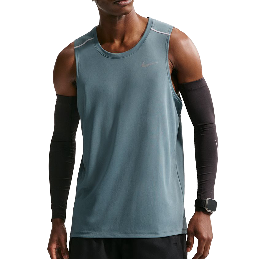 Nike Mens Dri-FIT Miler Tank - Mineral Slate/Reflective Silver