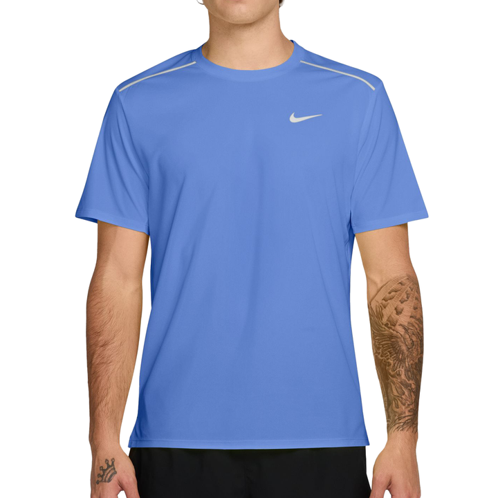 Nike Mens Dri-FIT UV Protection Miler Tee - Royal Pulse/Reflective Silver- SP26